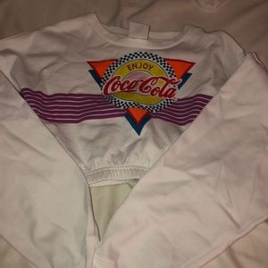 Coca Cola cropped sweater